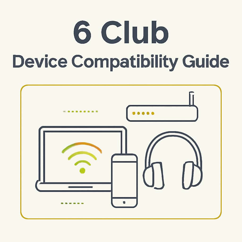 Diagram illustrating aspects of 6 Club Device Compatibility Guide.