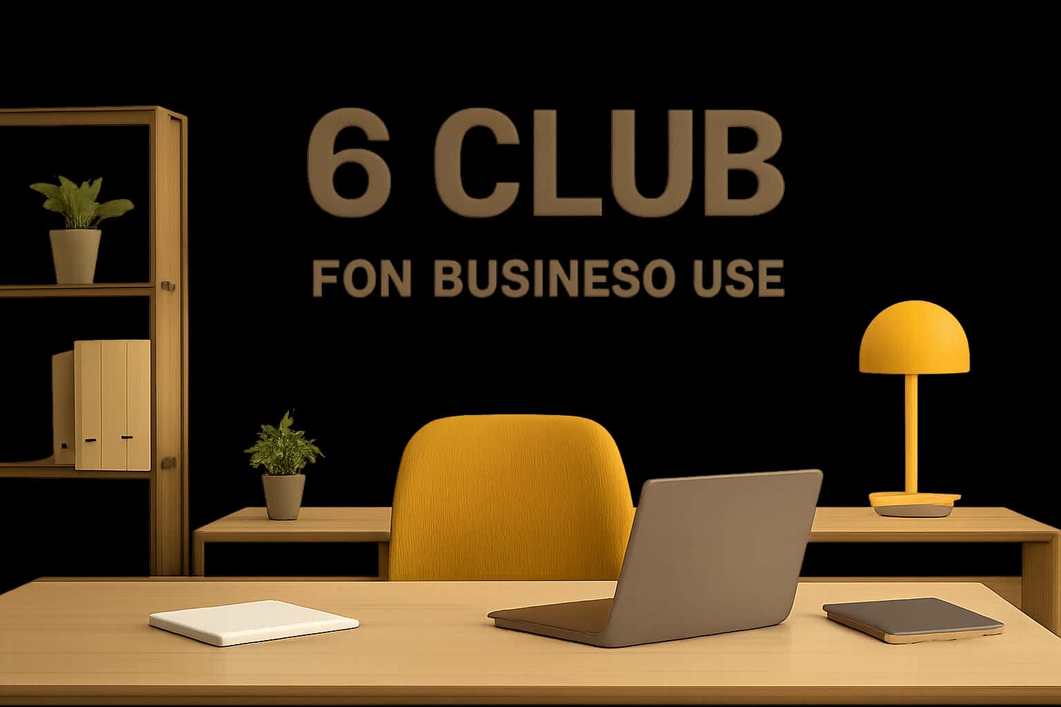 Visual representation of the 6 Club for Business Use with a clean, professional layout.