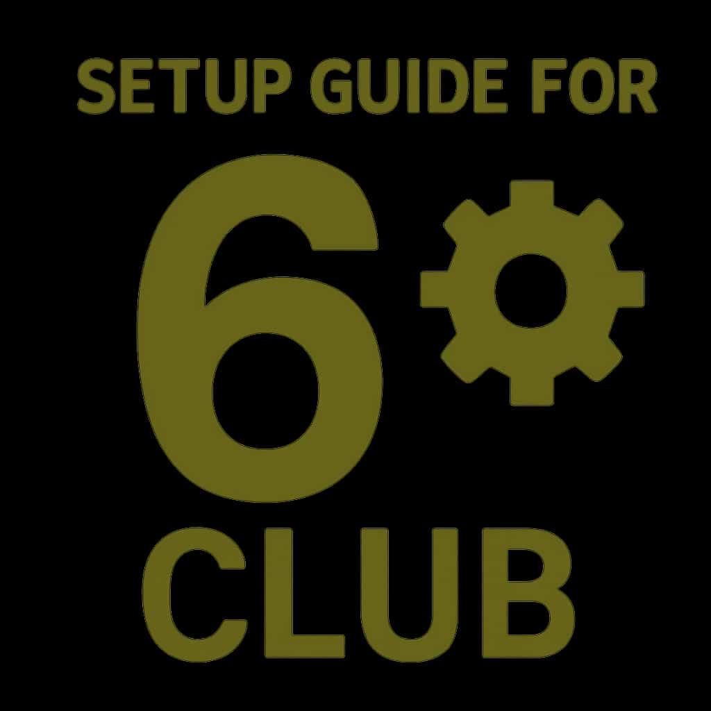Icon representing the 6 Club setup guide.