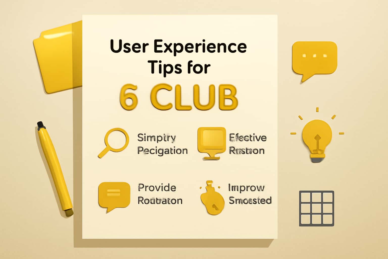 Image illustrating user experience tips for 6 Club.