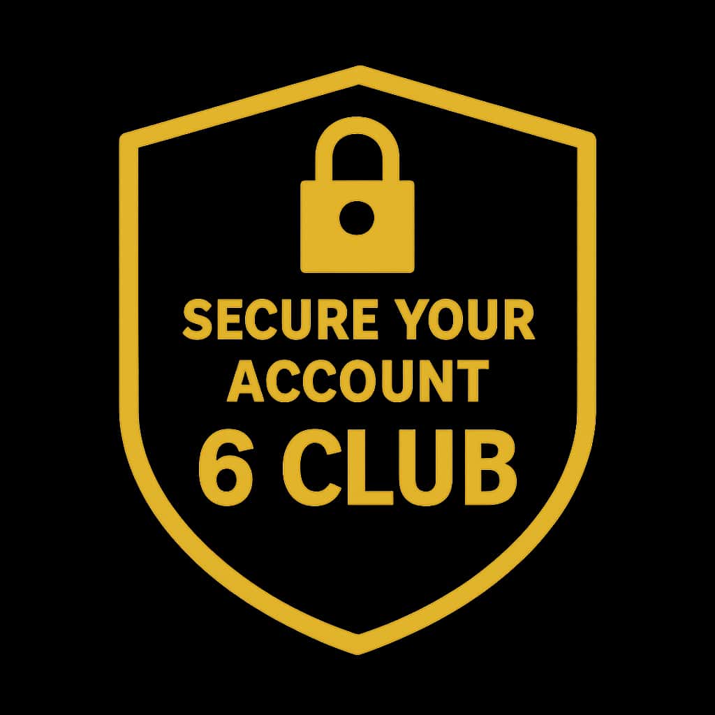 Icon representing Secure Your 6 Club Account.